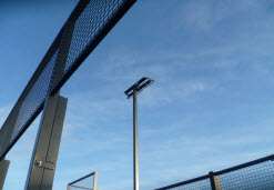 Lighting system on a Padel Court