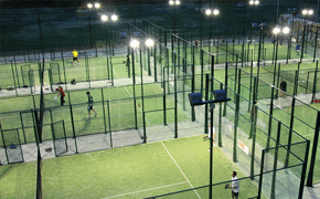 Lighting Standards on Padel Courts