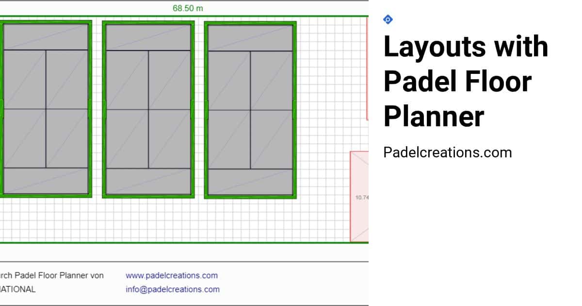 Padelcreations Flächenplanung Mit Padel Floor Planner